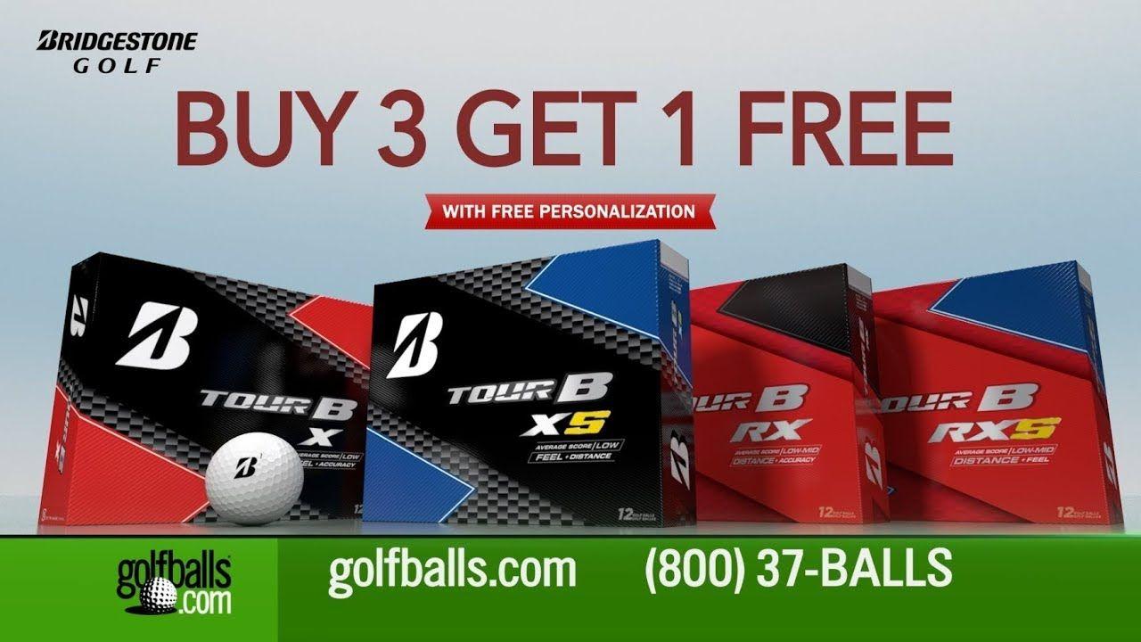 Golfballs.com Logo - Buy 3 Get 1 Free on Bridgestone TOUR B Golf Balls