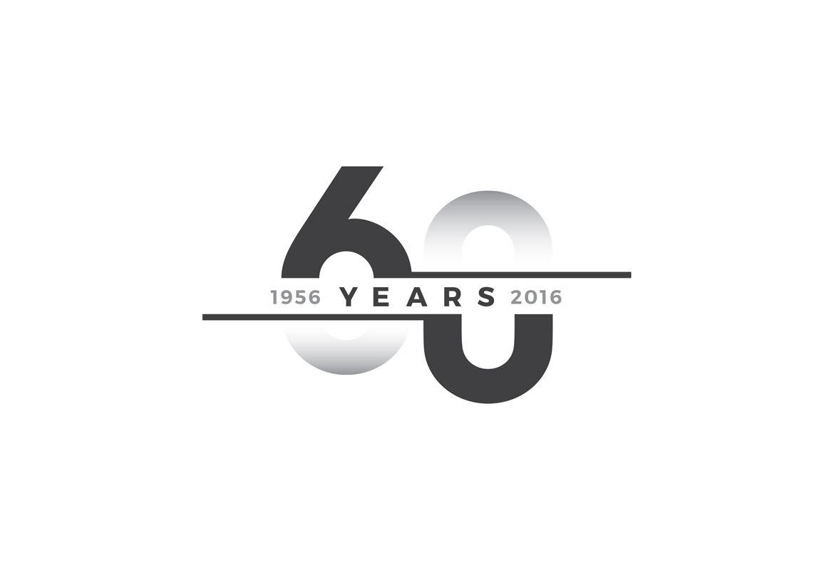 Anniversary Logo - Bloom Creative. VT Industries 60th Anniversary Logo