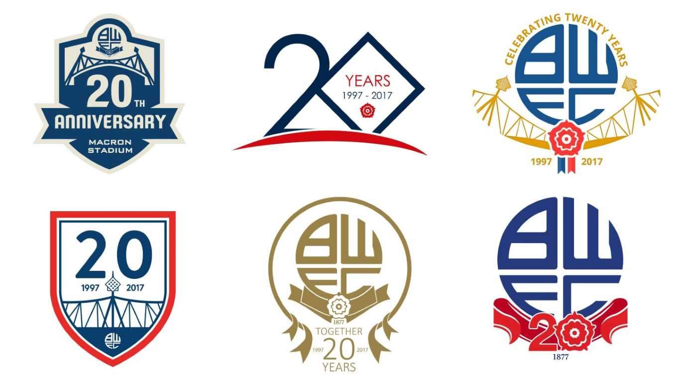 Anniversary Logo - Bolton Wanderers 20th Anniversary Logo Competition - Sports Logos ...