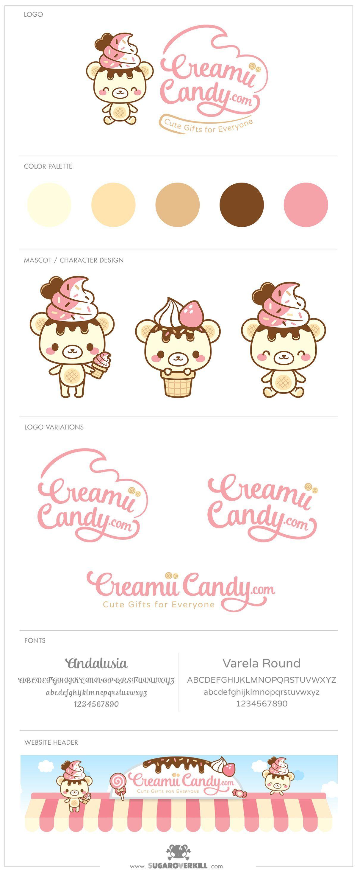 Kawii Logo - A Kawaii Logo and Character Design for Creamii Candy