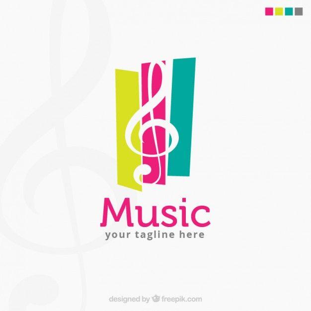 Musical Logo - Colorful music logo Vector