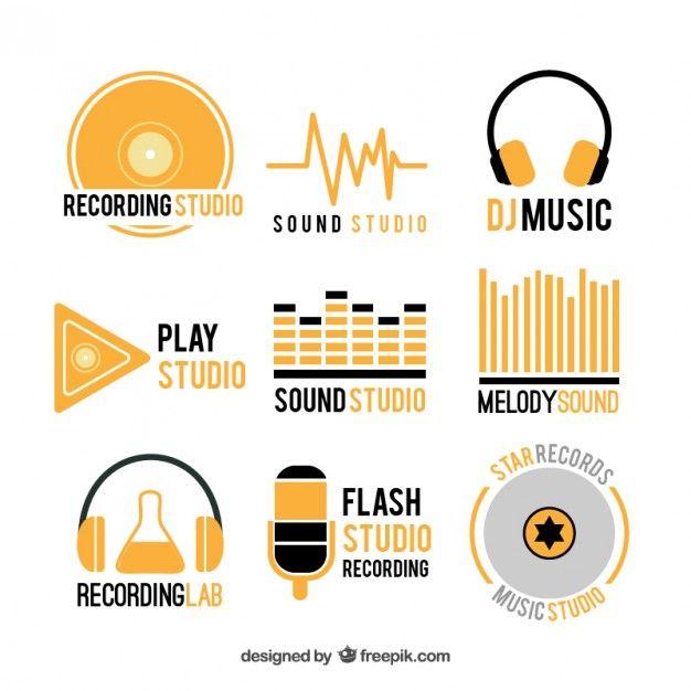 Musical Logo - Collection of music logos Vector