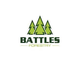 Forestry Logo - Battles Forestry logo design - 48HoursLogo.com
