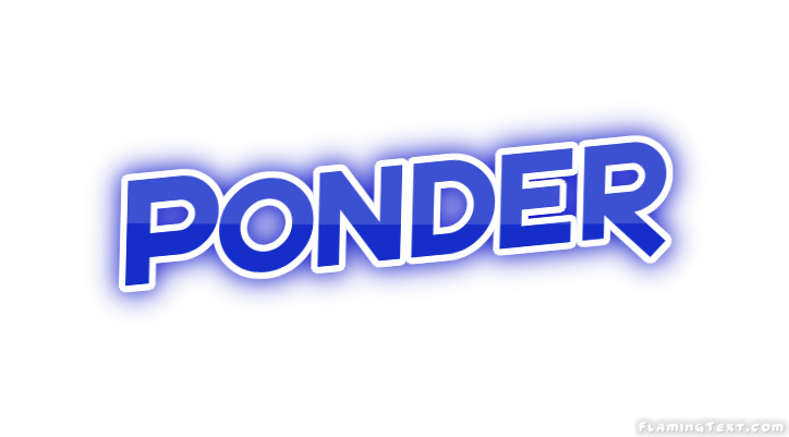 Ponder Logo - United States of America Logo. Free Logo Design Tool from Flaming Text