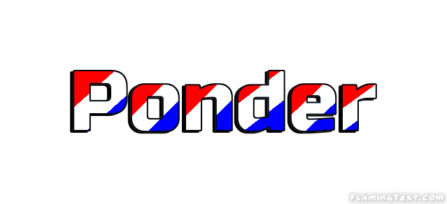 Ponder Logo - United States of America Logo | Free Logo Design Tool from Flaming Text