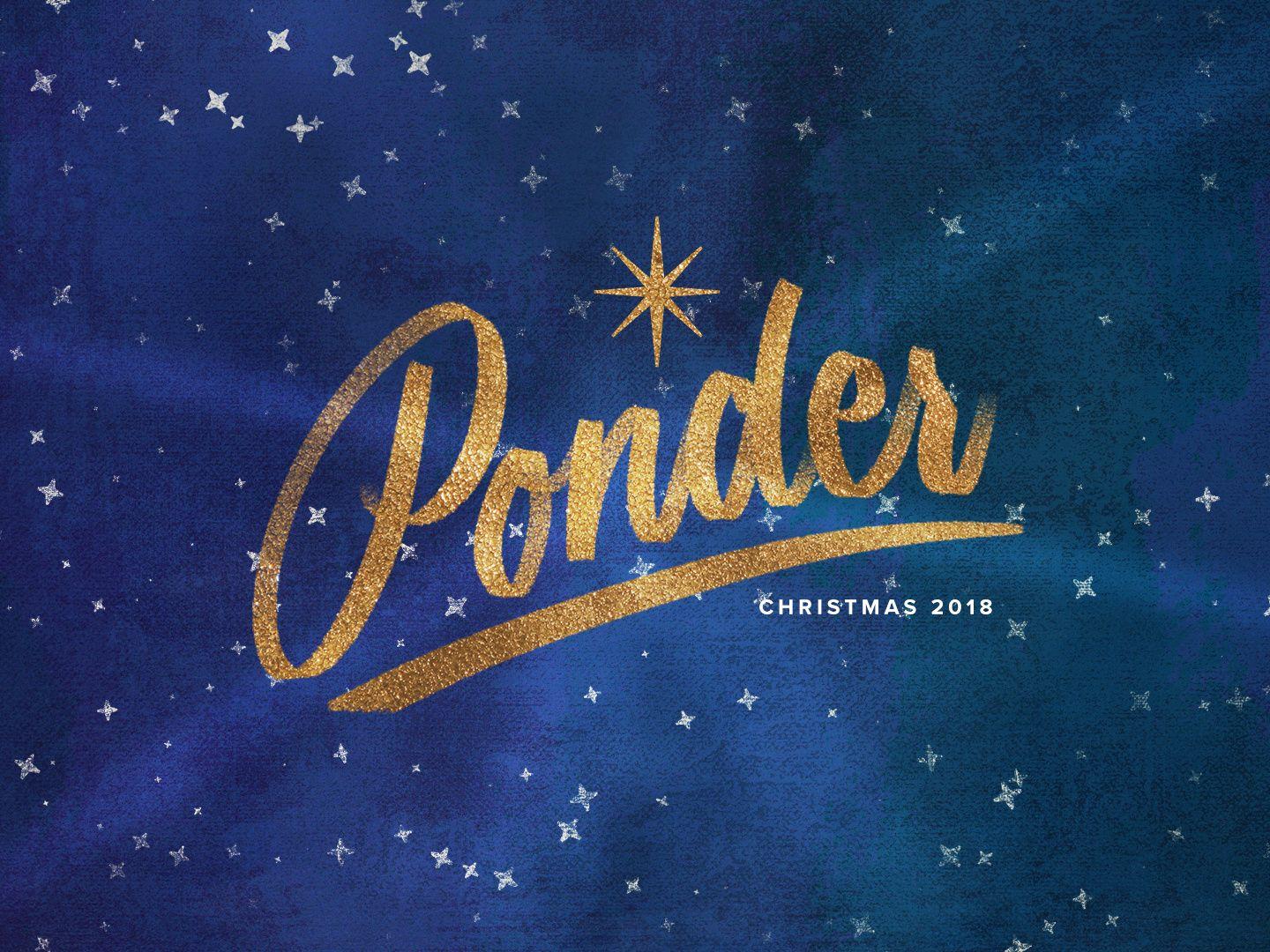 Ponder Logo - Ponder - Christmas Series by Grace Chew on Dribbble