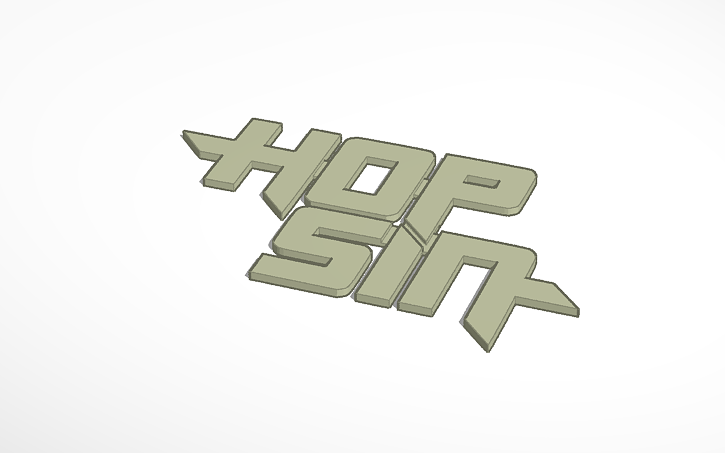 Hopsin Logo - HOPSIN LOGO by Zwxq3 - Thingiverse