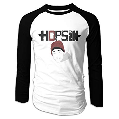 Hopsin Logo - Amazon.com: Mens Hopsin LOGO 2016 Long Sleeve Raglan Baseball T ...