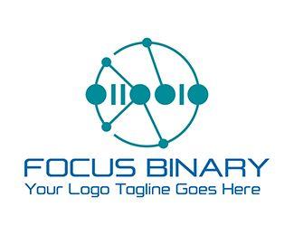 Binary Logo - focus binary Designed