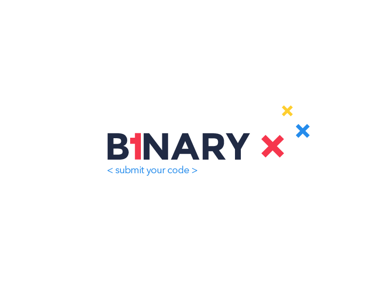 Binary Logo - Binary x // Logo for coding house / by
