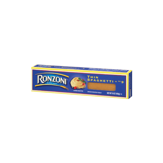 Ronzoni Logo - Ronzoni Thin Spagetti #9 16 oz. | Resnick Distributors