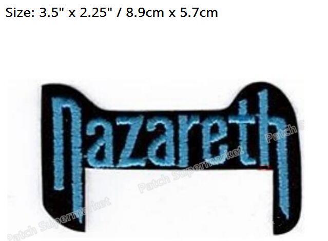 Nazareth Logo - US $79.0. 3.5 NAZARETH BLUE LOGO Music Band Patch Metal Iron On Badge Rockabilly Tshirt TRANSFER MOTIF APPLIQUE Rock Punk Badge In Patches From Home