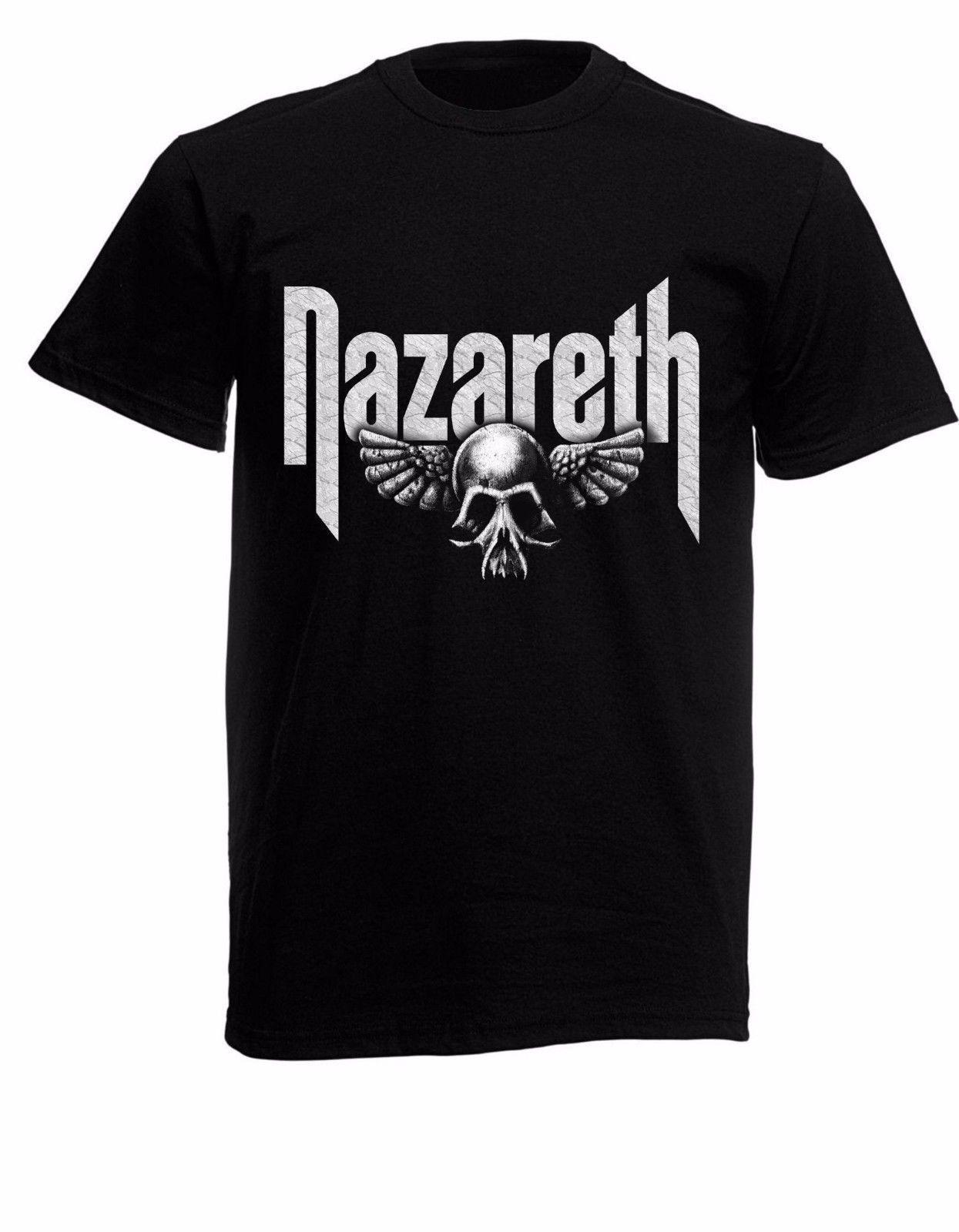 Nazareth Logo - Nazareth Logo Mens Black Rock T Shirt NEW Sizes S XXXL