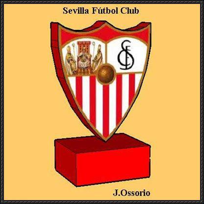 Sevilla Logo - Sevilla FC Football Club Logo Free Paper Model Download