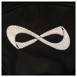 Nfinity Logo - Nfinity Backpack rhinestone logo - Cheer Buttons and Bows - Custom ...