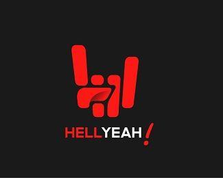 Hellyeah Logo - hellyeah Designed