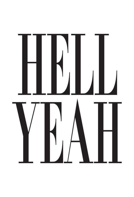 Hellyeah Logo - Hell Yeah as Aluminium Print