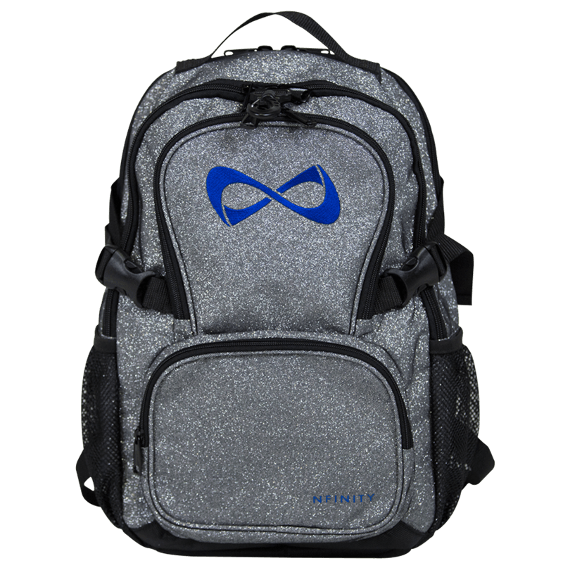 Nfinity Logo - Wholesale Nfinity Cheerleading Volleyball | Sparkle Backpack (Gray ...