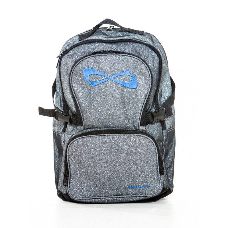Nfinity Logo - Nfinity Grey Sparkle Backpacks (Logo Options)