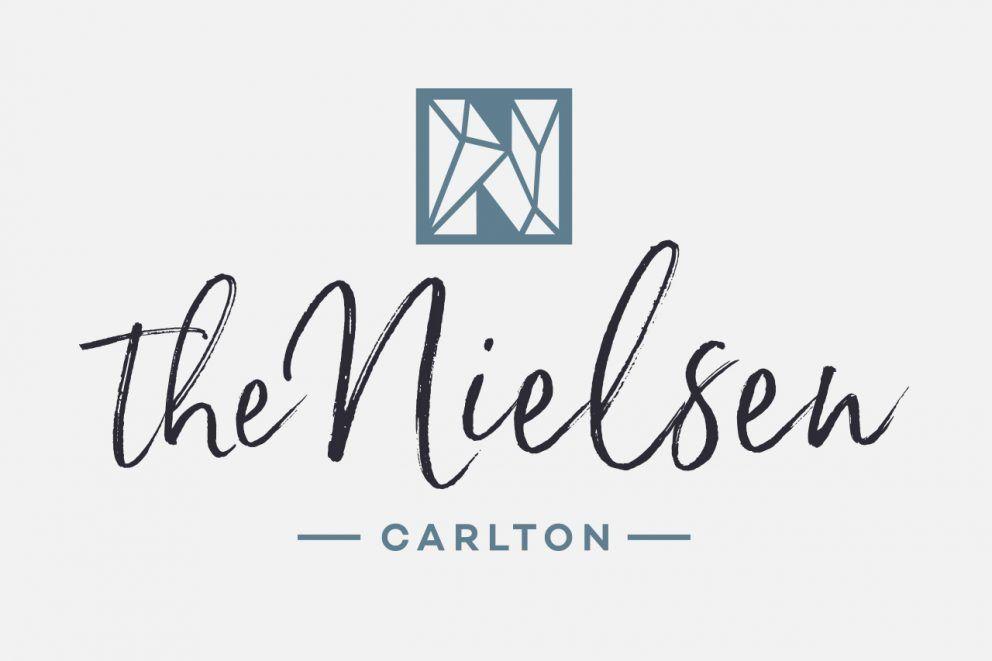 Nielsen Logo - The Nielsen Apartments - Logo Design - Black Moon Alchemy