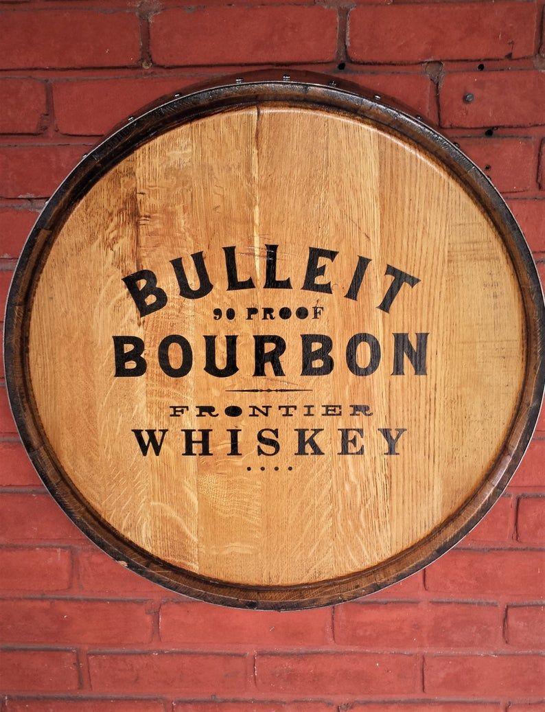 Bulleit Logo - Bulleit Bourbon Quarter Barrel Wall Decor