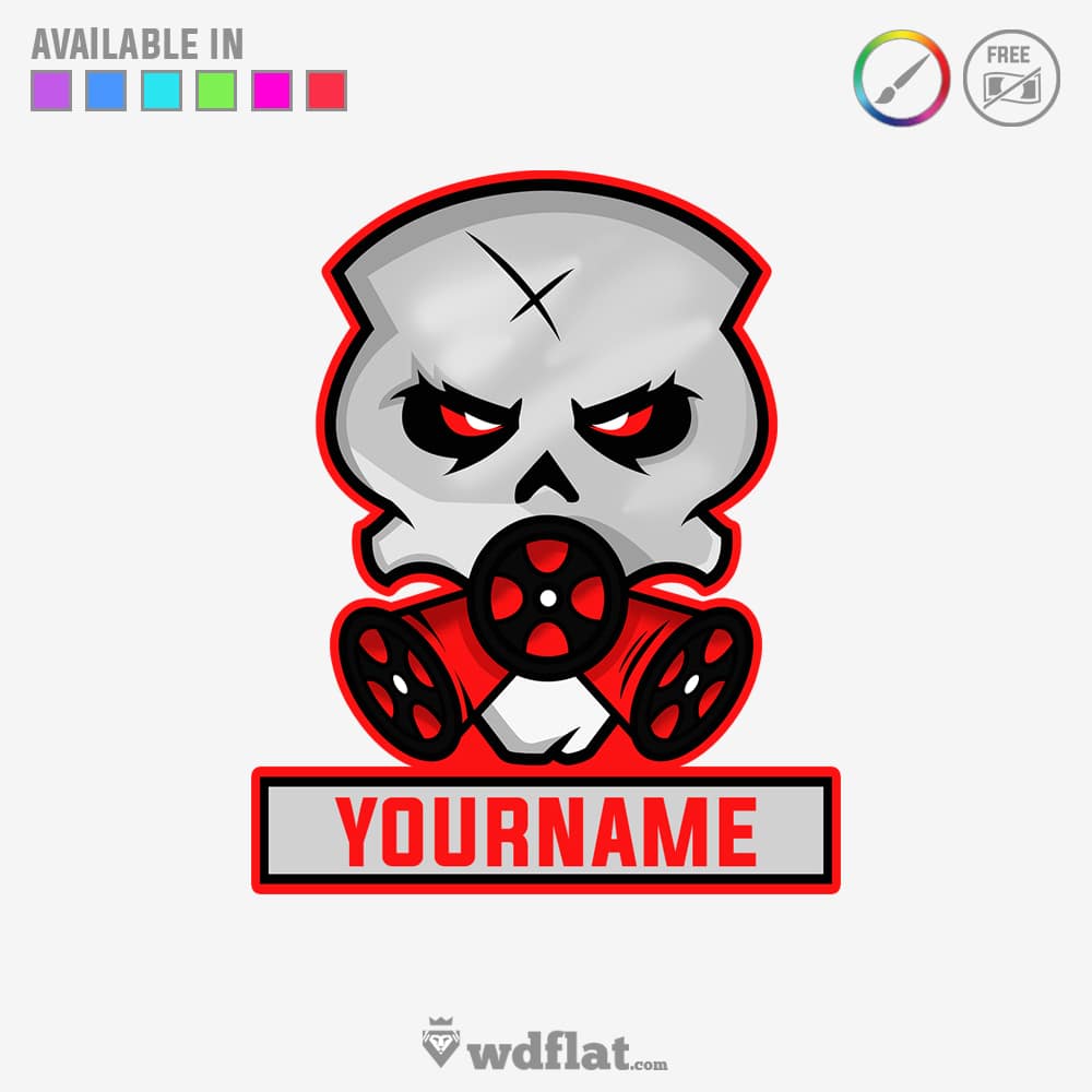 Toxic Logo - Skull Toxic | Twitch and Youtube Templates