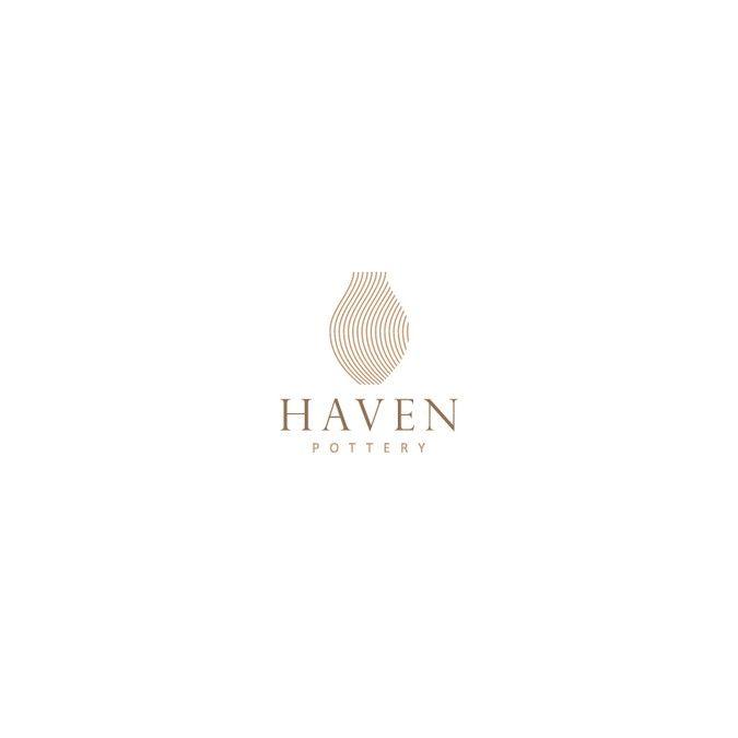 Pottery Logo - Haven Pottery Logo aesthetic with handcrafted appeal