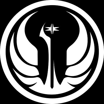 Republic Logo - STAR WARS Galactic Republic Symbol Logo.5 WHITE