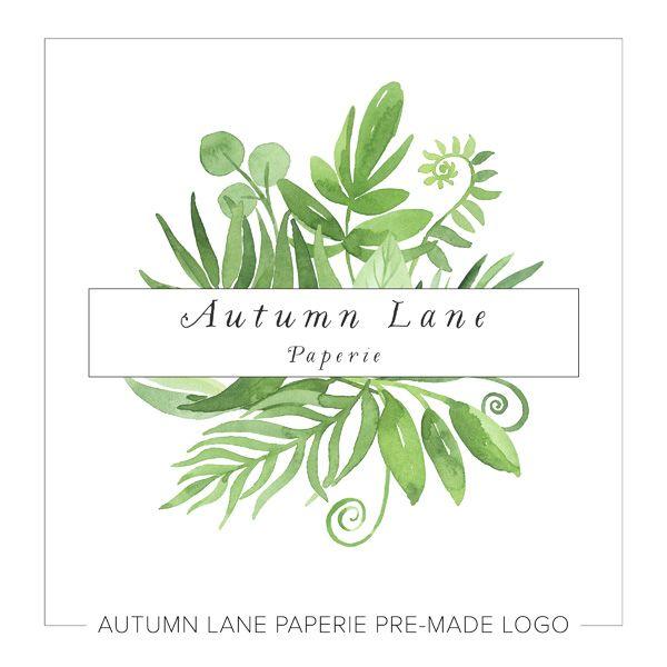 Leafy Logo - Lush, Green Leafy Bouquet with Vines Logo L77