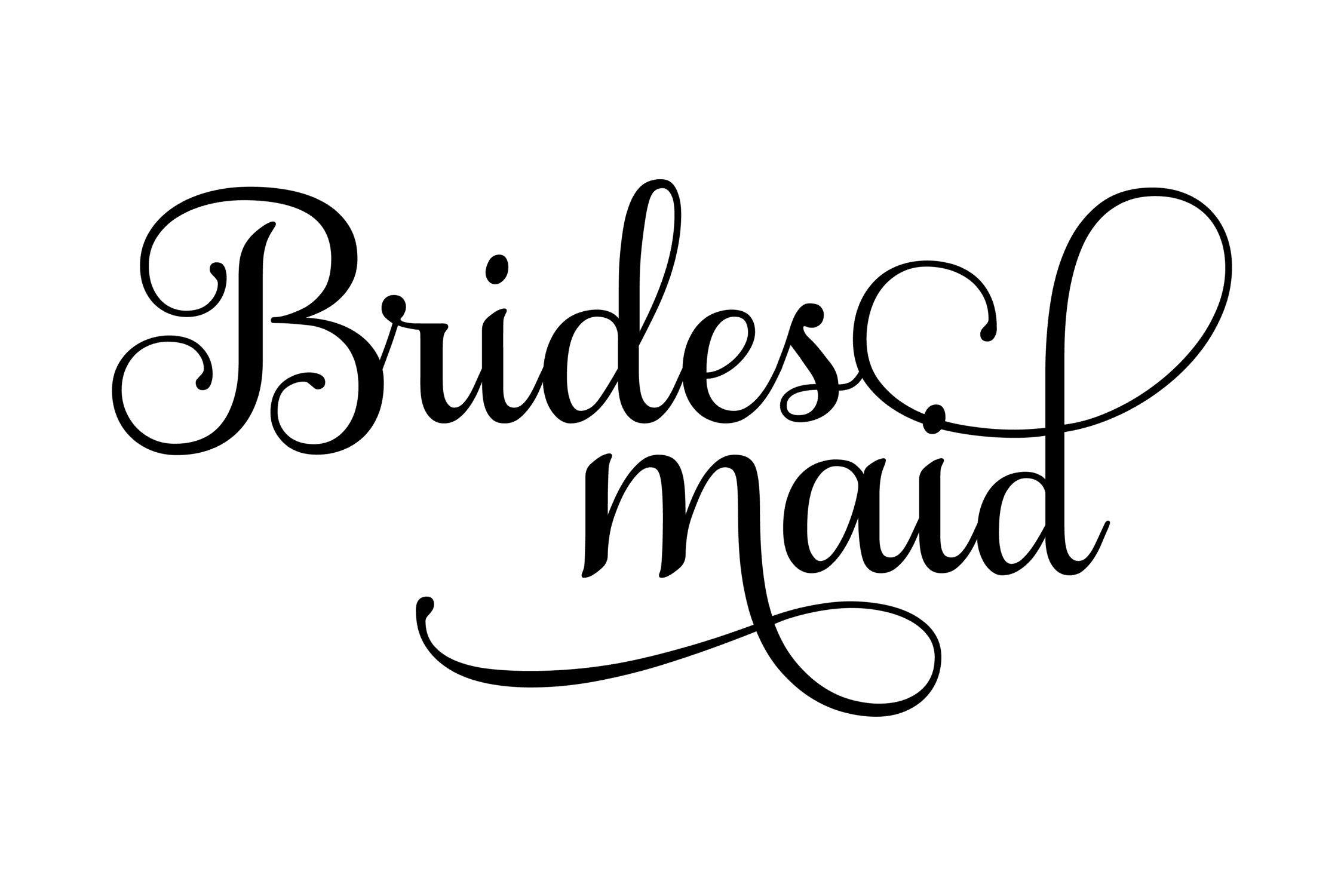 Bridesmaid Logo - Bridesmaid SVG