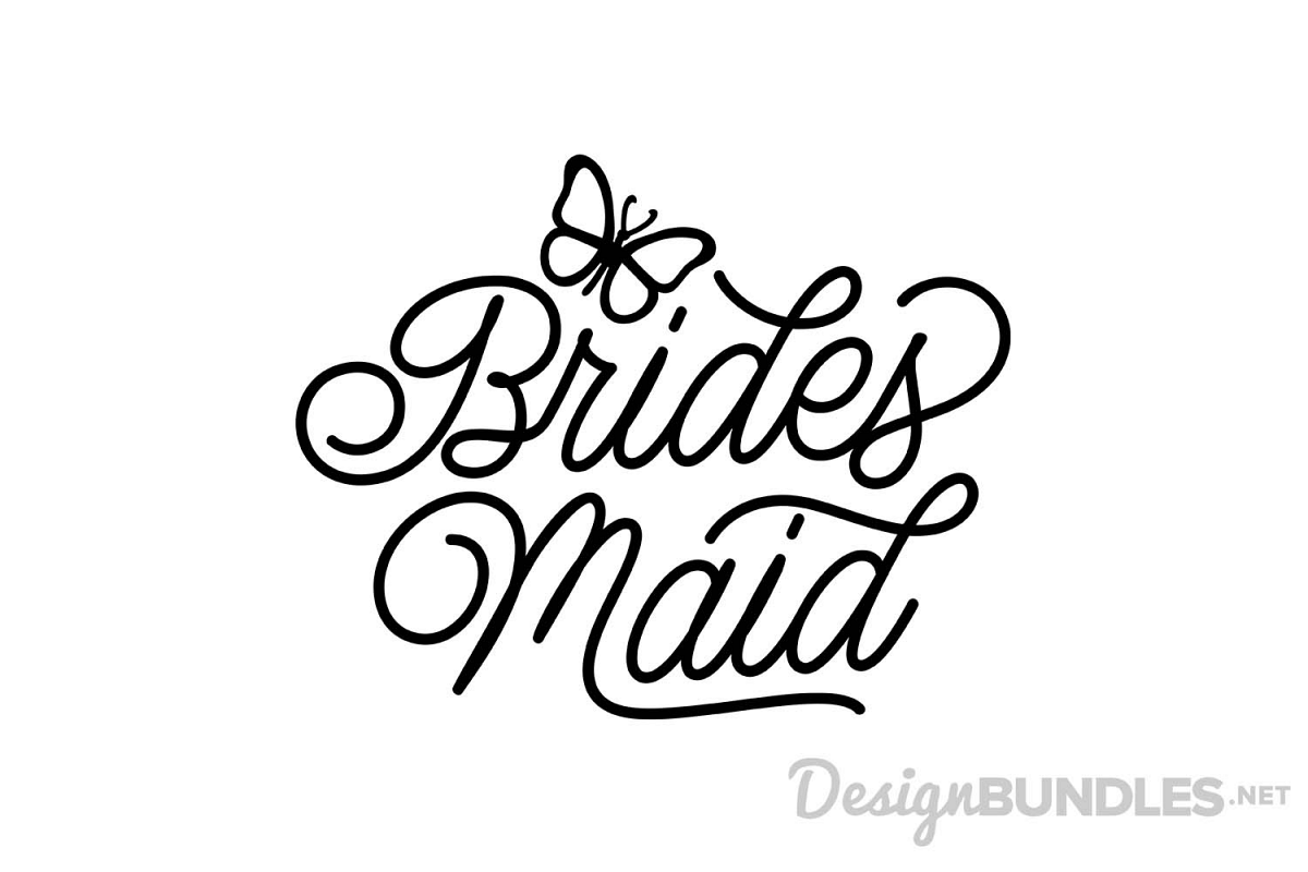 Bridesmaid Logo - Bridesmaid