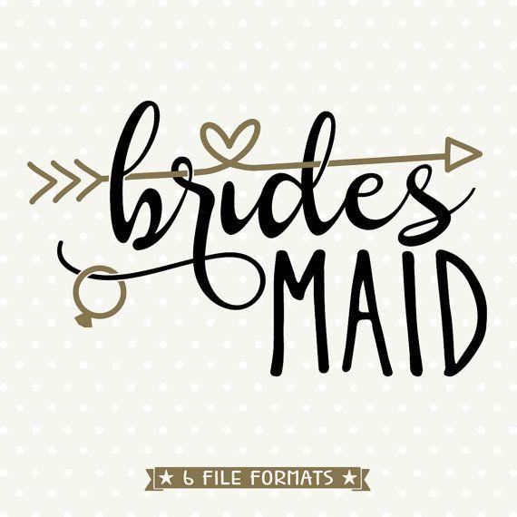 Bridesmaid Logo - Bridesmaid SVG file, DIY Bridesmaid gift, DIY Bridal Party gift ...