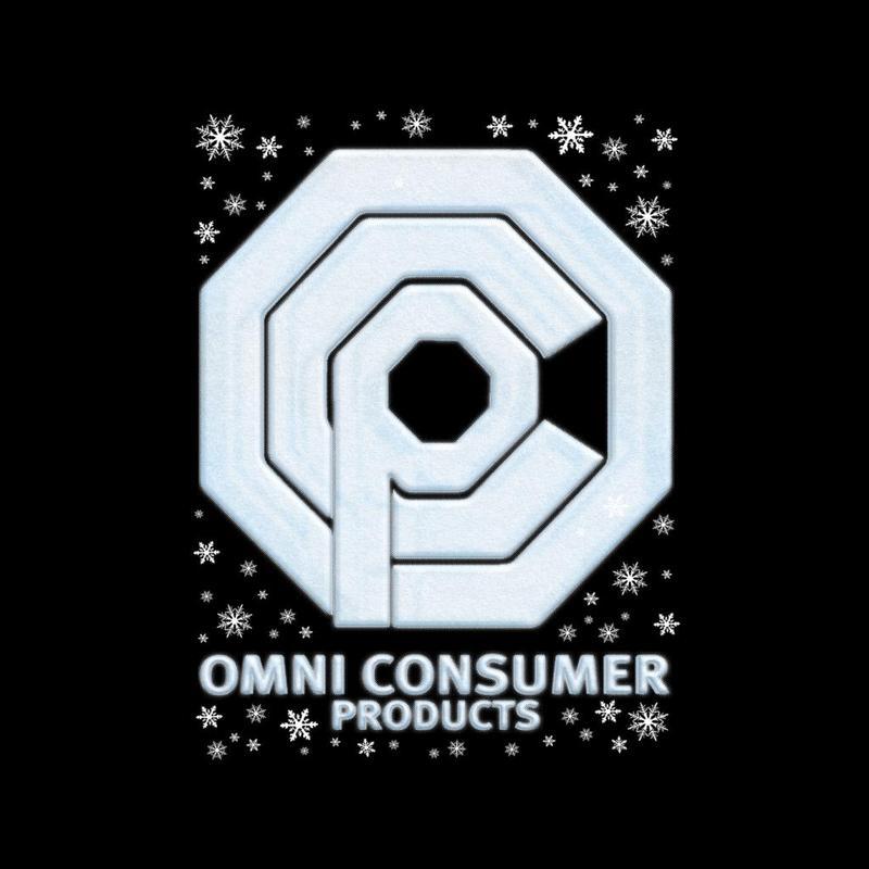 RoboCop Logo - RoboCop Omni Consumer Products Christmas Snow Logo Men's Varsity Jacket