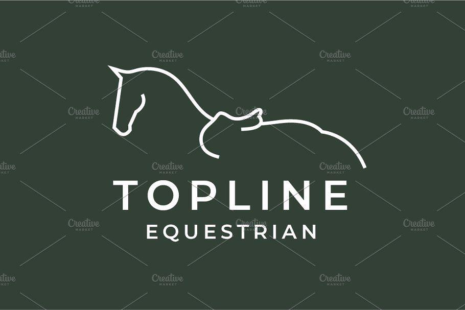 Equestrian Logo - Horse Topline Equestrian Logo