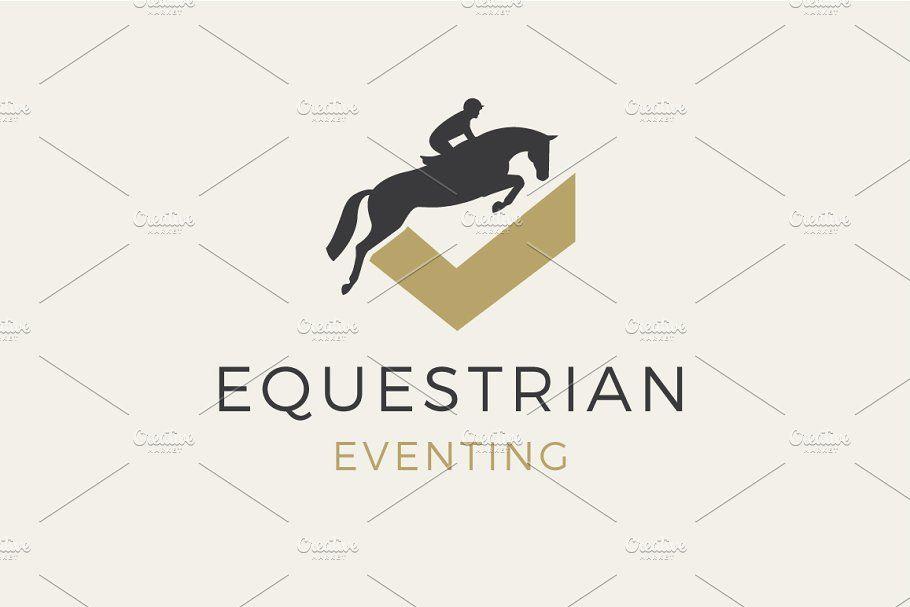 Equestrian Logo - Equestrian Eventing Horse Logo