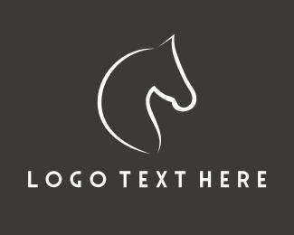 Equestrian Logo - White Horse Logo