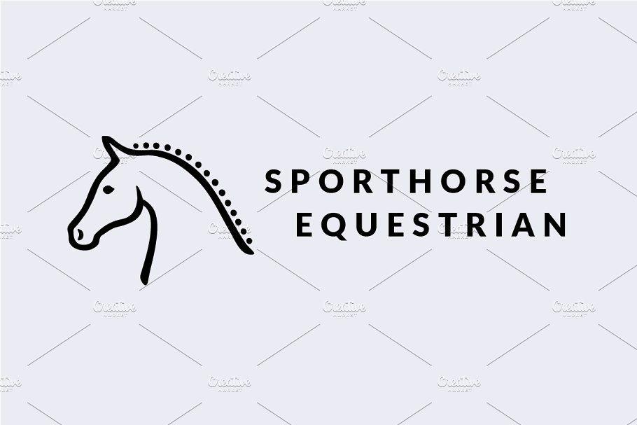 Equestrian Logo - Horse Head Equestrian Logo