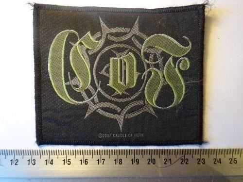 Cof Logo - CRADLE OF FILTH - C O F LOGO ( WOVEN ) | Patches | Riffs Merchandise