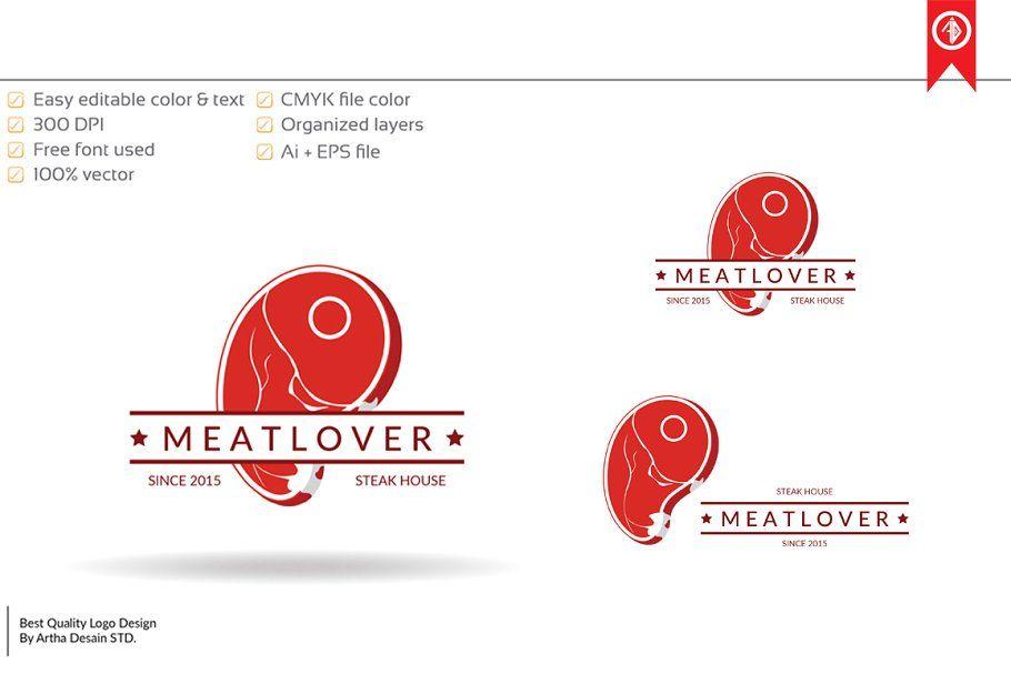 Steak Logo - Steak House / Restaurant Logo ~ Logo Templates ~ Creative Market