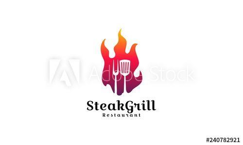 Steak Logo - Barbecue logo design. Fresh Steak logo design. Steak and Barbecue ...