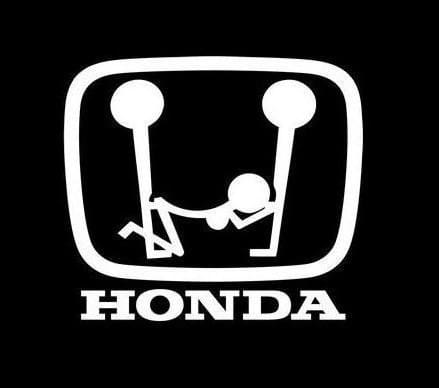 JDM Logo - Honda Logo Funny JDM Car Window Decal Stickers