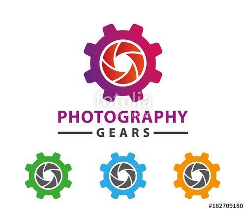 Gears Logo - shutter camera photography gears logo