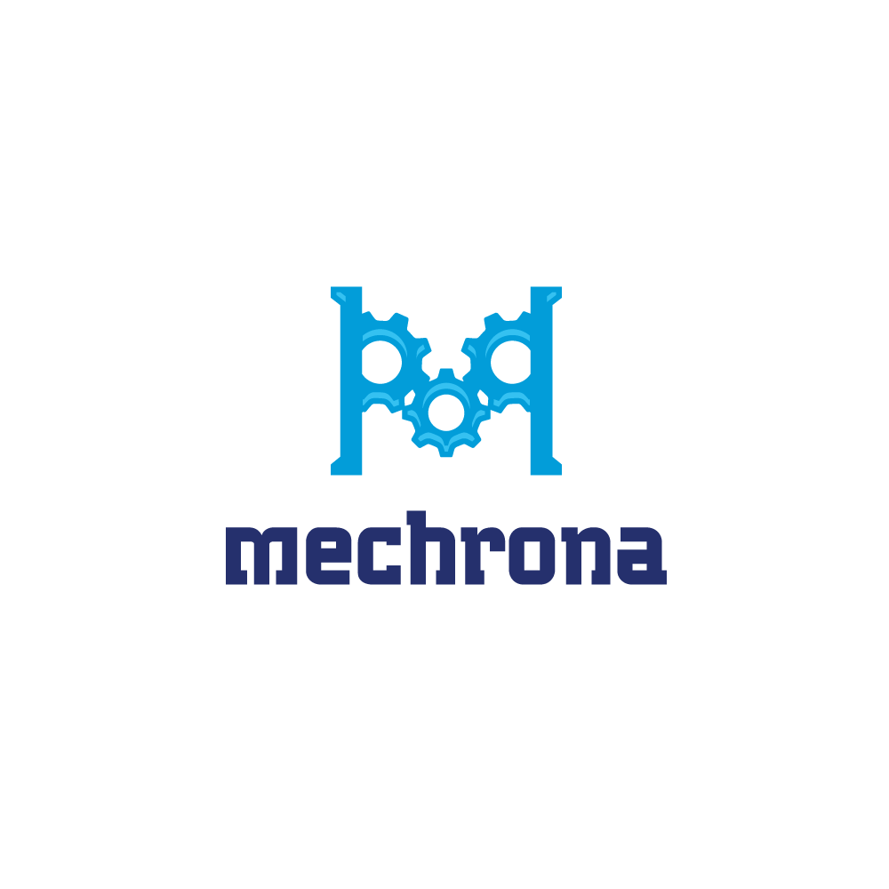 Gears Logo - For Sale: Mechrona Letter M Gears Logo