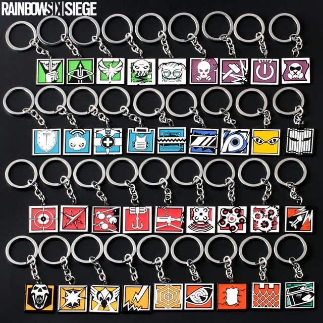 Glaz Logo - US $2.95 |36 types Game Rainbow Six Logo Keyring ASH Pulse FUZE Lesion  kapkan Glaz Keychain Nice Souvenir Jewelry For Fans Charm Gift Toy-in Key  ...