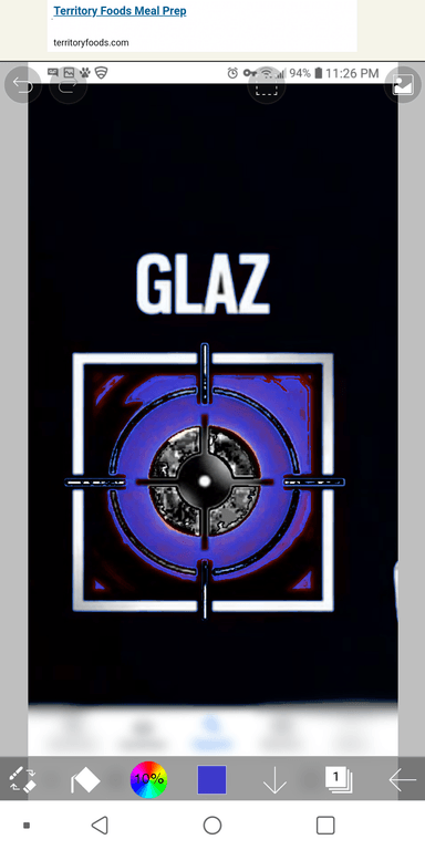 Glaz Logo - Glaz logo with colors reversed
