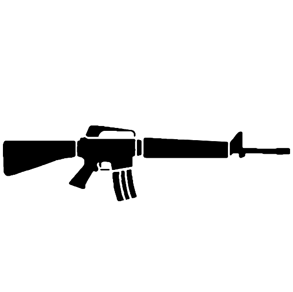 M16 Logo - M16 Rifle Stencil