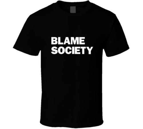 Jay-Z Logo - Blame Society as Worn Jay Z logo Black White tshirt men s T shirt free  shippingFunny free shipping Unisex Casual