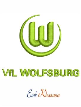 Wolfsburg Logo - Vfl Wolfsburg cap logo embroidery design