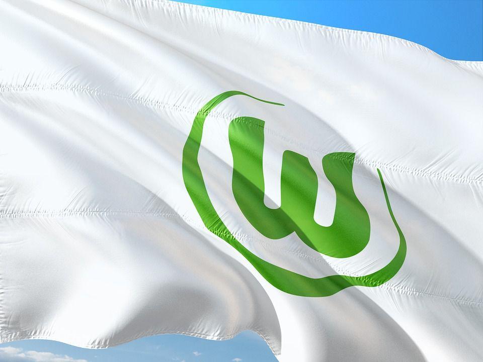 Wolfsburg Logo - Free photo Vfl Wolfsburg Football Flag Bundesliga Logo