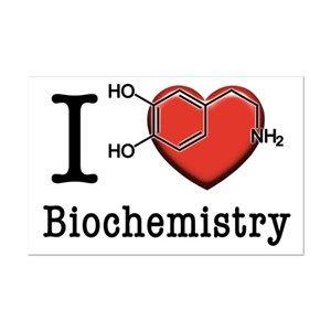 Biochemistry Logo - I love Biochemistry Mini Poster Print